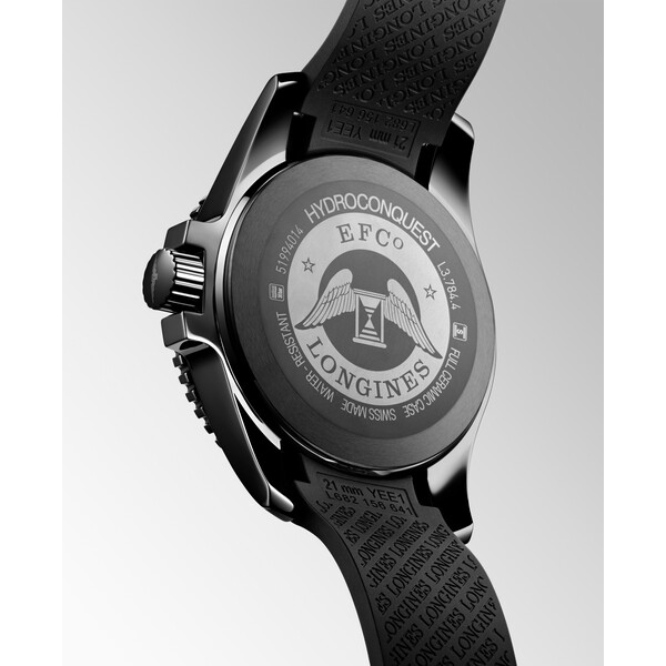 Tył zegarka Longines HydroConquest Black Ceramic L3.784.4.56.9