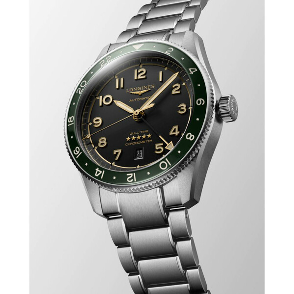 Zegarek automatyczny Longines Spirit Zulu Time L3.812.4.63.6 z czasem GMT