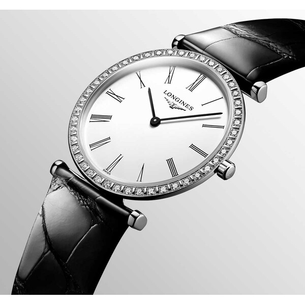 Longines La Grande Classique L4.523.0.11.2 zegarek z diamentami na kopercie