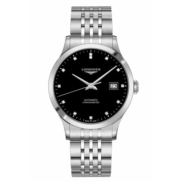 Longines Record L2.821.4.57.6
Szwajcarski zegarek z diamentami