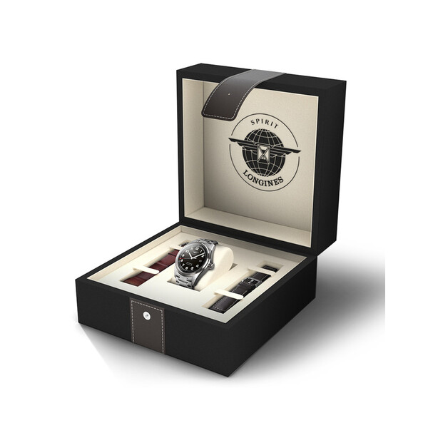 Longines Spirit Premium Edition L3.810.4.53.9 zegarek w specjalnej edycji z 2 paskami gratis