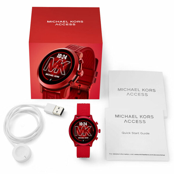 Michael Kors Access MKGO MKT5073 Smartwatch zestaw pudełko z ładowarką indukcyjną.