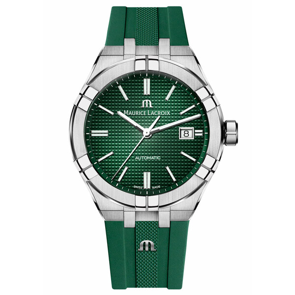 Zegarek Maurice Lacroix Aikon Automatic AI6008-SS000-630-5 z zieloną tarczą