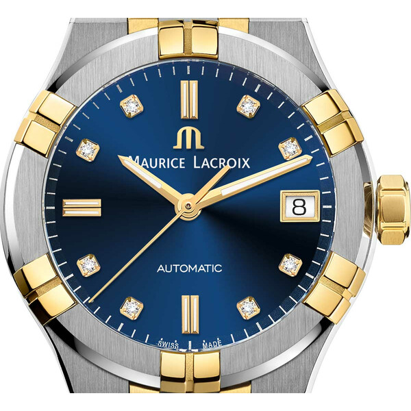 Maurice Lacroix Aikon Automatic Ladies AI6006-PVY11-450-1 niebieska tarcza z diamentami
