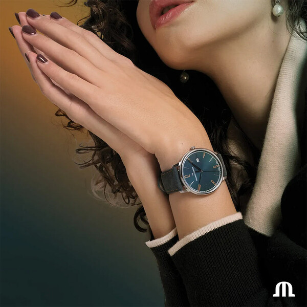 Zegarek Maurice Lacroix Eliros Date EL1118-SS001-620-5 na ręce
