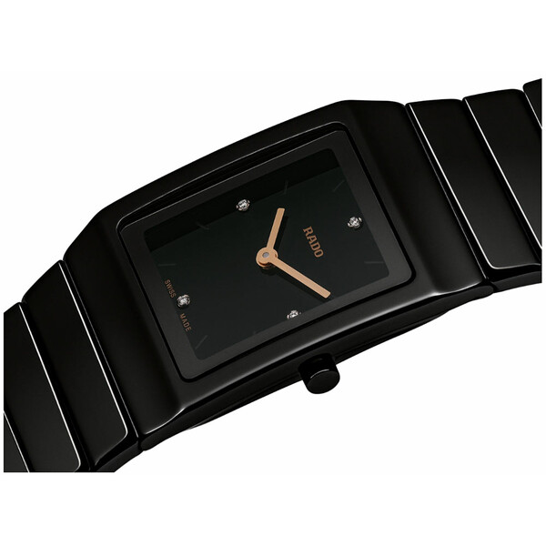 Prostokątny zegarek z ceramiki high-tech RADO