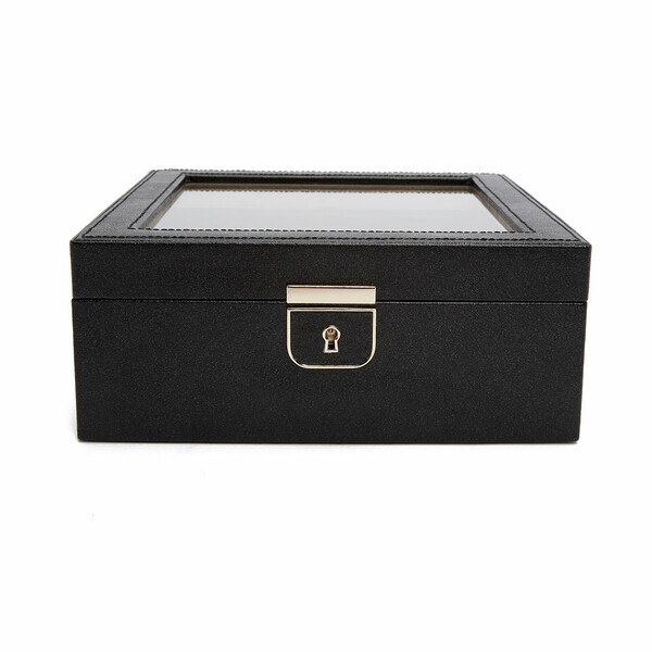 Czarne pudełko WOLF Palermo 213802 na 6 zegarków.