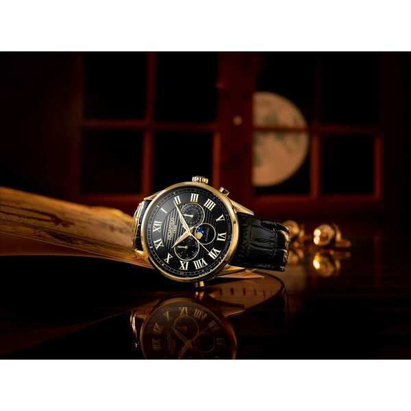 Elegancki zegarek męski Roamer z fazami księżyca
