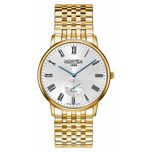 Roamer Galaxy Gents 620710 48 15 50 złoty zegarek męski.