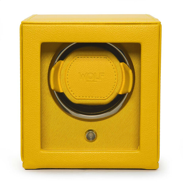 Żółty rotomat do nakręcania zegarka automatycznego
