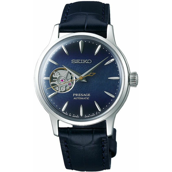 Seiko Presage Cocktail Time Blue Moon SSA785J1 Automatic Open Heart damski zegarek.