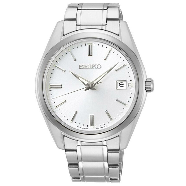 Seiko New Link SUR307P1 - klasyczny zegarek męski z szafirowym szkłem.