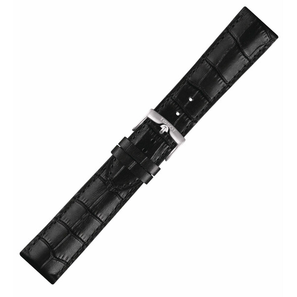 Czarny pasek Tissot T852.041.653 o szerokości 22 mm