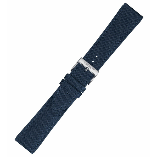 Materiałowy pasek Tissot T852.046.783 22 mm kolor niebieski