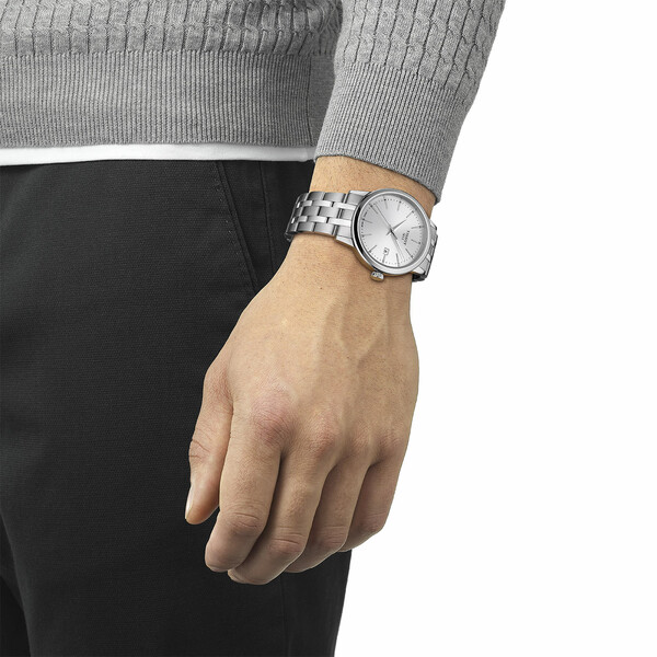 Męski zegarek klasyczny Tissot na bransolecie