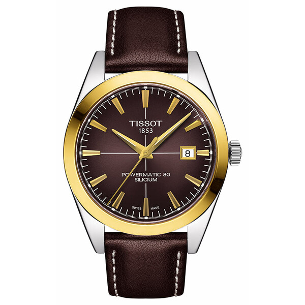 Tissot Gentleman Powermatic 80 Silicium T927.407.46.291.01 zegarek męski z 80-godzinną rezerwą chodu.