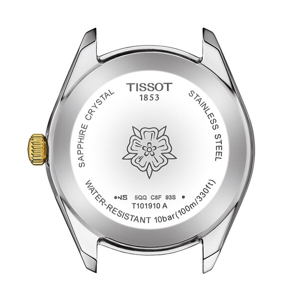 Tissot PR 100 Sport Chic Lady T101.910.22.111.00 tył zegarka