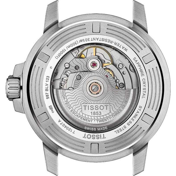 Tissot Seastar 1000 Automatic T120.407.11.041.00 przeszklony dekiel zegarka