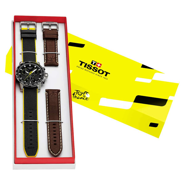 Tissot Supersport Chrono Tour de France 2020 pudełko z dodatkowym paskiem gratis