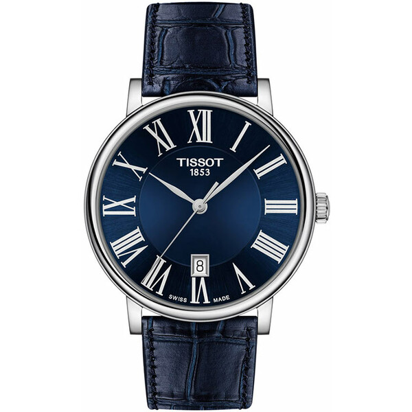 Tissot Carson Premium T122.410.16.043.00 męski zegarek klasyczny na skórzanym pasku