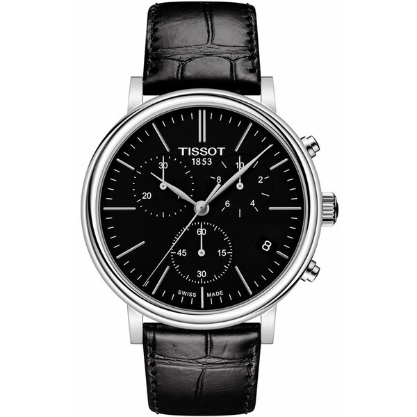 Tissot T122.417.16.051.00 Carson Premium Chronograph męski zegarek klasyczny z chronografem