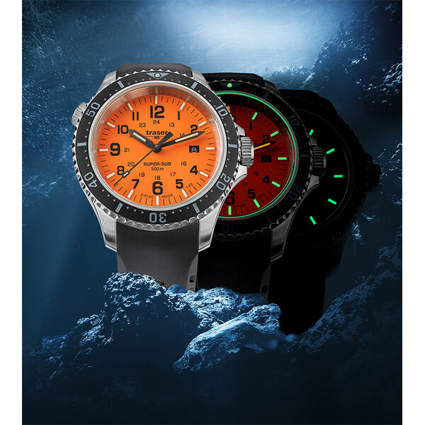Traser P67 SuperSub T25 Orange 109380 zegarek do nurkowania.