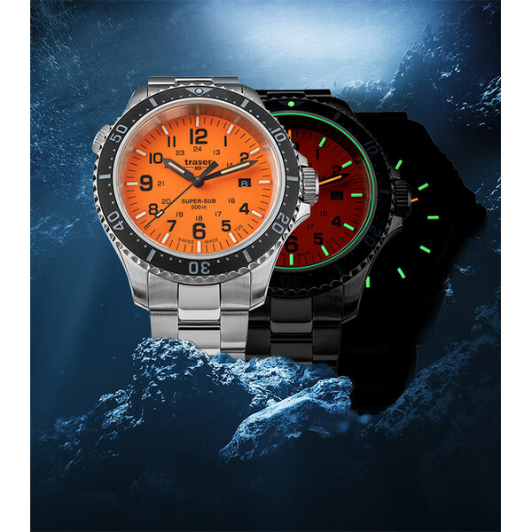 Traser P67 SuperSub T25 Orange 109381 zegarek do nurkowania.
