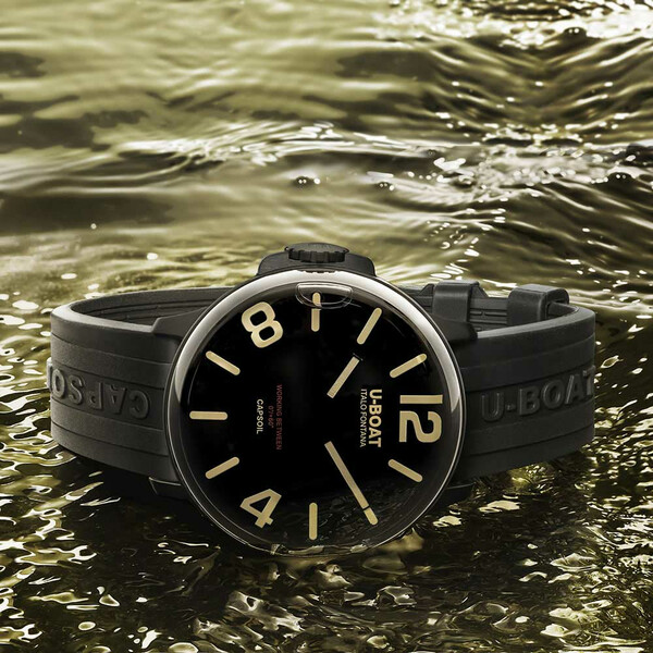 U-BOAT Capsoil DLC 8108/A zegarek z tarczą zanurzoną w oleju.