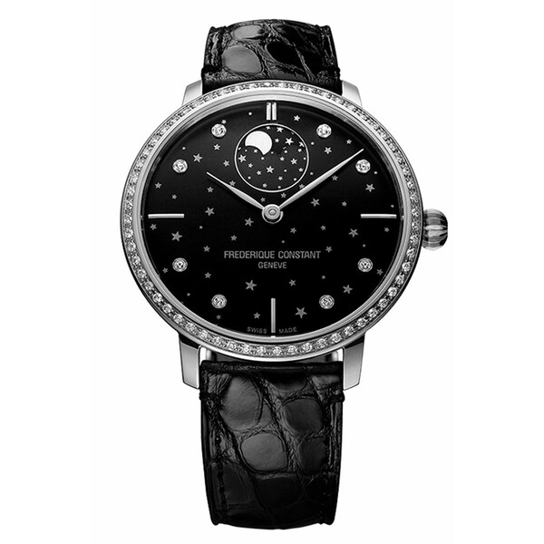 Szwajcarski zegarek Frederique Constant Slimeline Moonphase Stars Manufacture