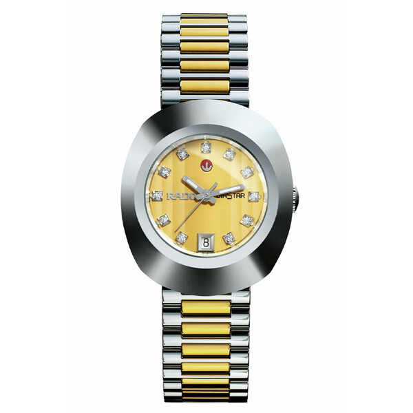 Pozłacany zegarek damski Rado Original Automatic