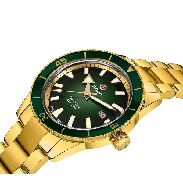 Rado zegarek męski z zieloną tarczą