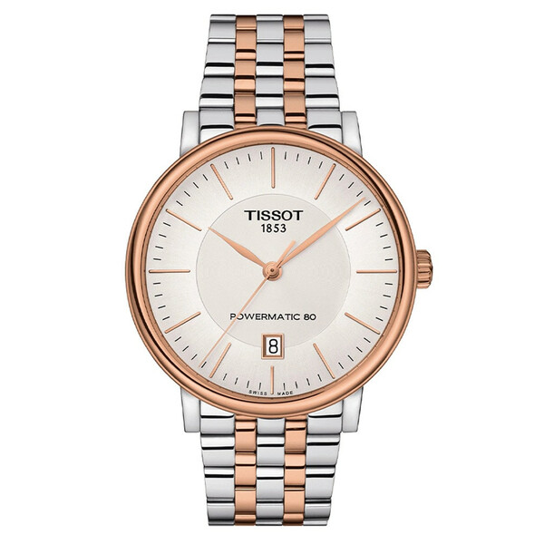 Tissot Carson Premium T122.407.22.031.01 męski zegarek z automatycznym mechanizmem Powermatic 80