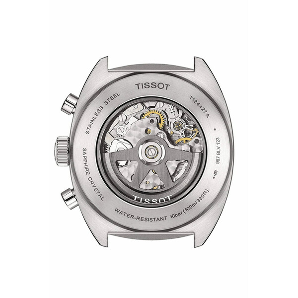 Tissot Heritage 1973 T124.427.16.041.00 zegarek z przeszklonym deklem