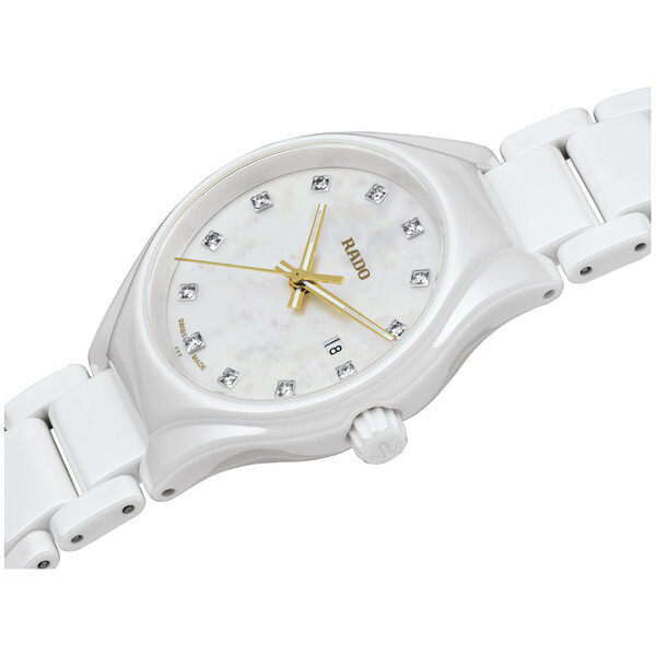 Biały ceramiczny zegarek Rado