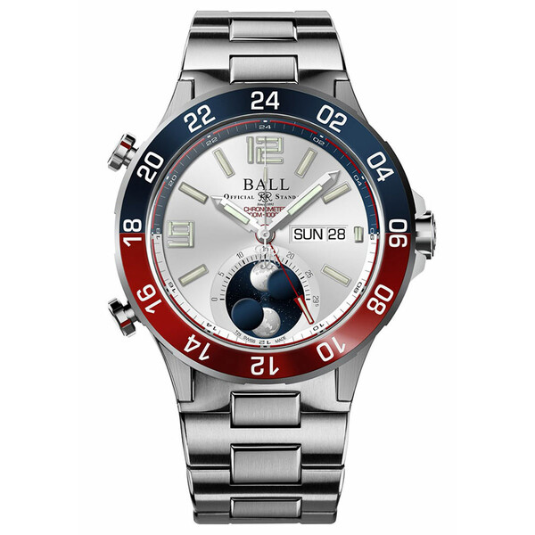 Tytanowy zegarek męski Ball GMT Moon Phase Limited Edition