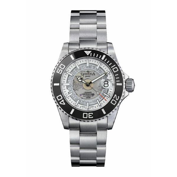 Męski zegarek nurkowy Davosa na bransolecie
