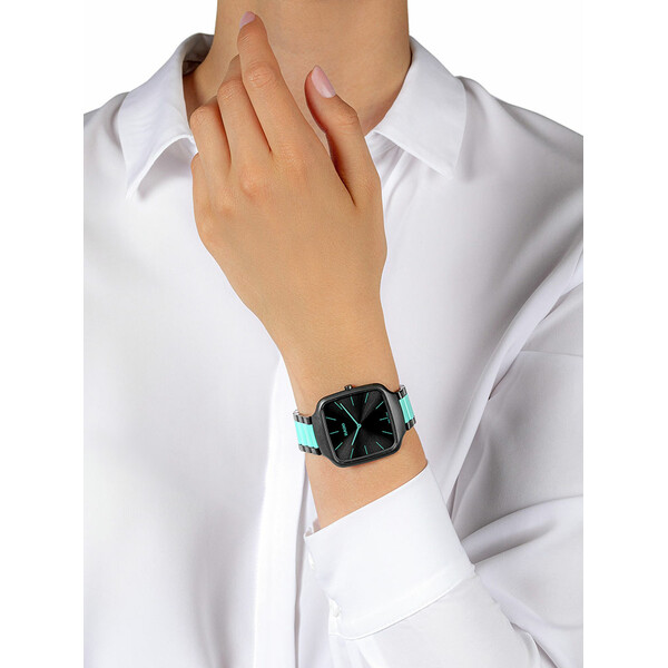 Elegancki zegarek na bransolecie bicolor Rado