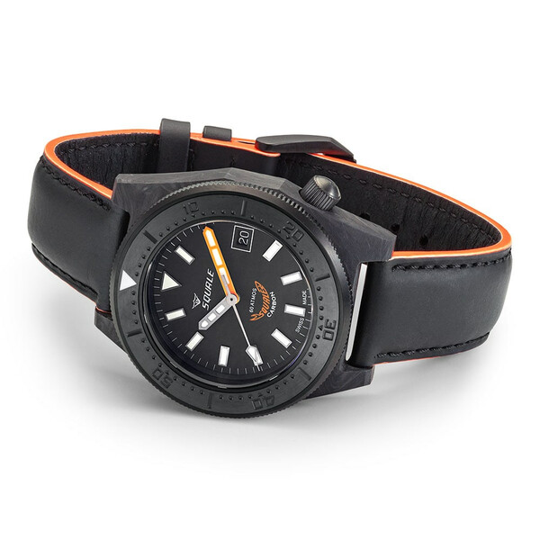Nurkowy zegarek z kabronu Squale Forged Carbon