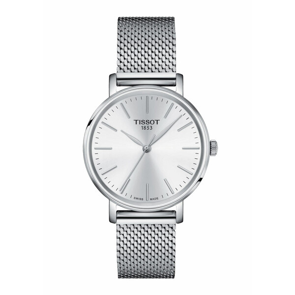 Srebrny zegarek damski Tissot