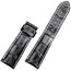 Czarny pasek Certina z białym szyciem 24 mm