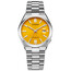 Zegarek automatyczny Citizen Mechanical NJ0150-81Z z żółtą tarczą.