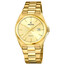 Złoty zegarek męski na bransolecie Festina
