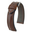 Sportowy masywny pasek do zegarka Hirsch Lucca kolor brązowy