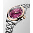 Longines zegarek damski z burgundową tarczą