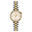 Srebrno-złoty zegarek damski Tissot Desir z perłową tarczą