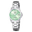 Damski zegarek Festina Swiss Made z zieloną tarczą i bransoletą