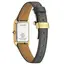 Prostokątny zegarek dla pań na brązowym pasku Citizen Lady Rectangular EW5622-09P