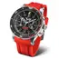 Sportowy zegarek męski z czerwonym paskiem gumowym 
Vostok Europe Batiscafos Chrono