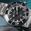 Czarna tarcza w zegarku Davosa Argonautic 41 Shark Diver Limited Edition 161.541.50