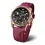 Zegarek damski z bordowym paskiem gumowym Vostok Europe Vilnele Chrono